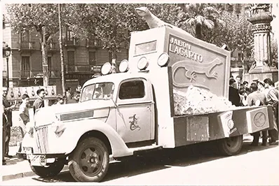 Detalle de jabón lagarto antiguo