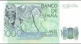 Reverso Billete 1000 Pesetas Jose Zorrilla