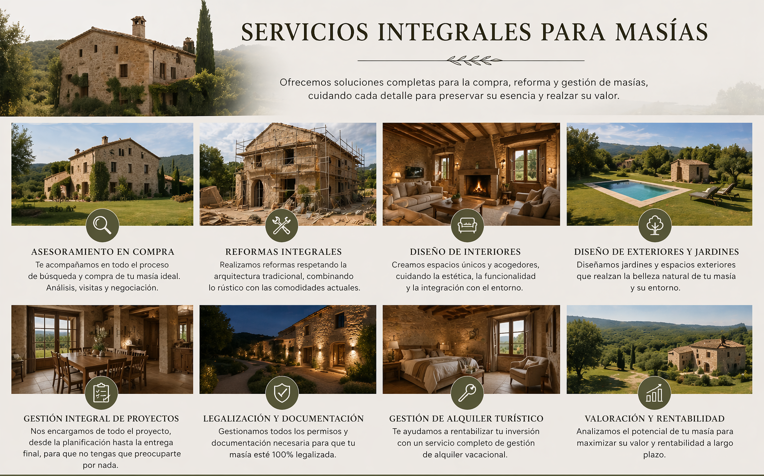Preparación Masía Viladecans