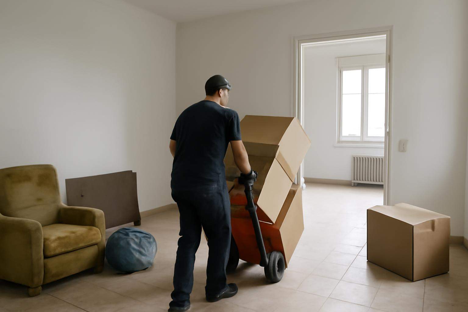 Presupuesto para vaciar un piso de 90 metros con 7 habitaciones en Barcelona esta semana: ¡Vaciamos Masias al rescate!