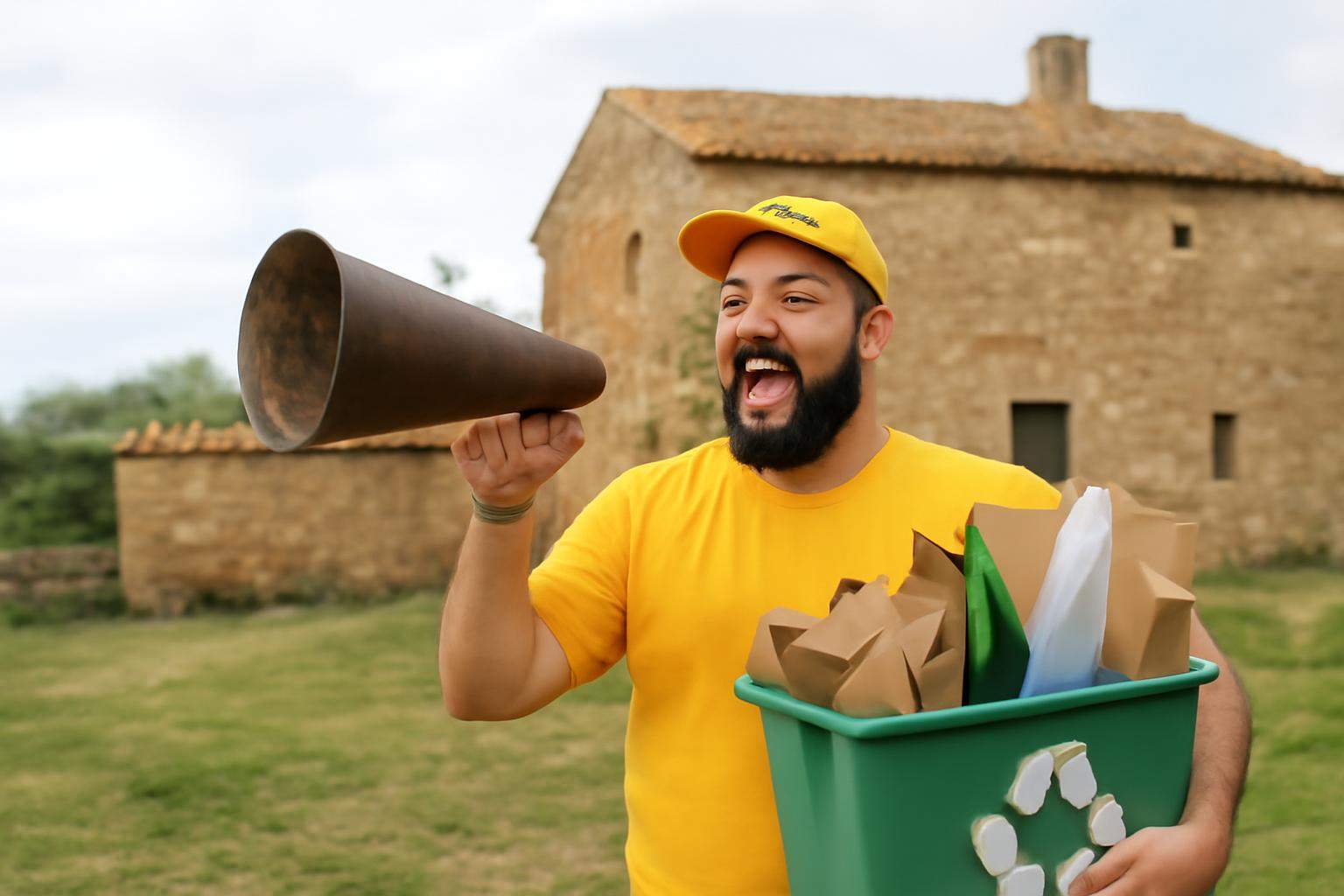 ¡Reciclar con humor! Cómo vaciar tu masía y salvar el planeta con Vaciamos Masias