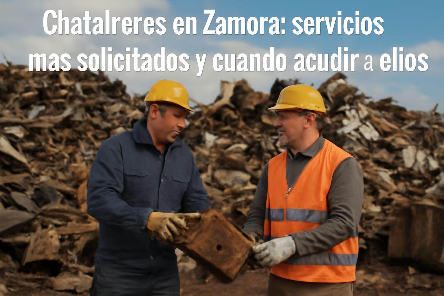 Chatarreros en Zamora: servicios más solicitados y cuándo acudir a ellos